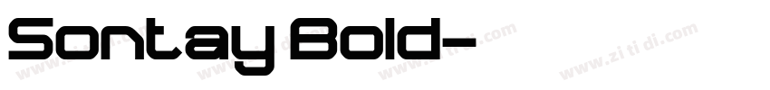 Sontay Bold字体转换